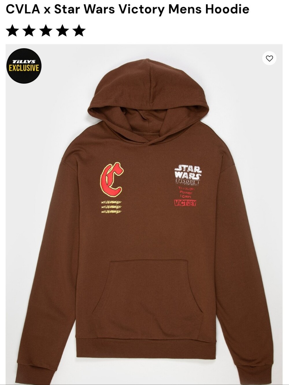 CVLA x Star Wars Victory Mens Hoodie